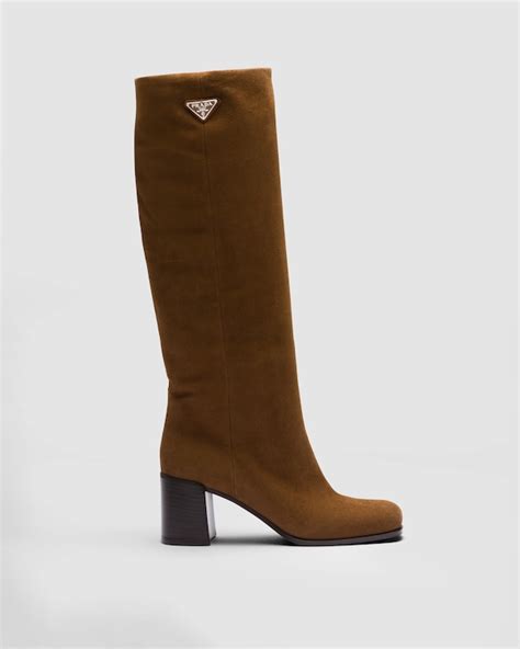 prada stiefeletten braun|Damen Stiefel, Stiefeletten, Ankle & Chelsea Boots .